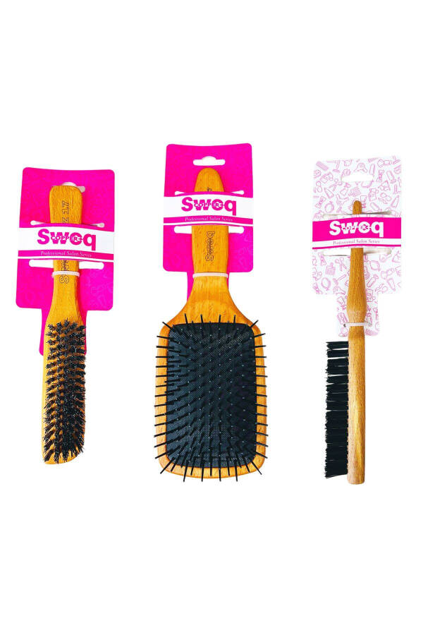 PROFESSIONAL 3-PIECE BRUSH SET OPENING BRUSH TP07 & POMMEL BRUSH TPZ17 & POMMEL BRUSH TPZ7 - 1