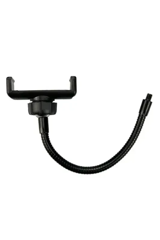 Professional Akrobat Ring Light Telefon Tutqich Klips 360 Daraja Aylanar Funktsiya-LED QISM QORA - 6