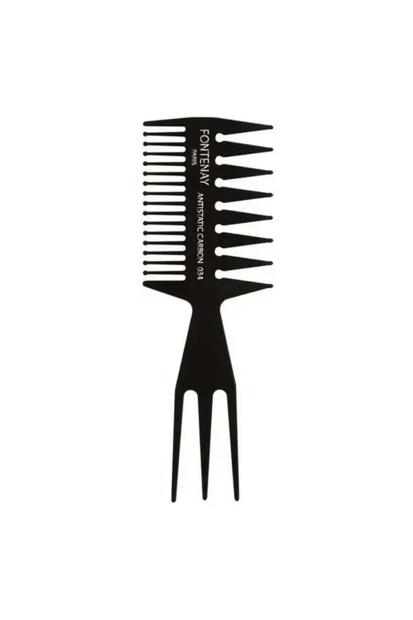 Professional Anti-Static Comb Shape Comb Set 3 Pack - 2