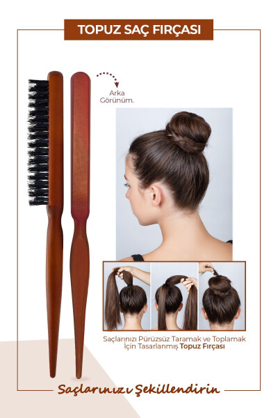 Professional Bun Hair Brush - 3