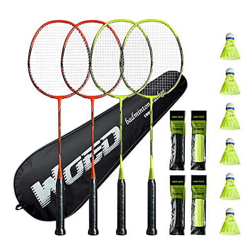 Professional Carbon Fiber Badminton Rackets Badminton Racquet for Backyards Gym - 1