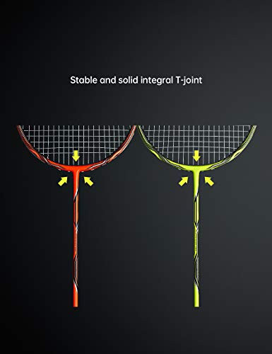 Professional Carbon Fiber Badminton Rackets Badminton Racquet for Backyards Gym - 5