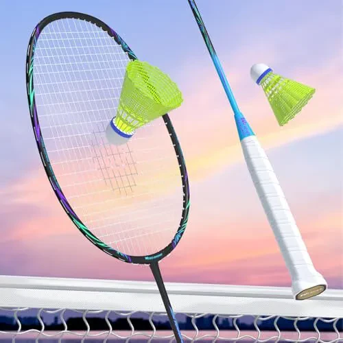 Professional Carbon Fiber Badminton Rackets Badminton Racquet for Backyards Gym - 3
