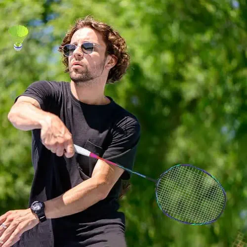 Professional Carbon Fiber Badminton Rackets Badminton Racquet for Backyards Gym - 6