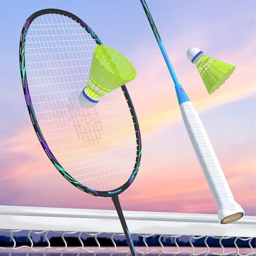 Professional Carbon Fiber Badminton Rackets Badminton Racquet for Backyards Gym - 3