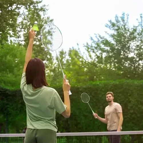 Professional Carbon Fiber Badminton Rackets Badminton Racquet for Backyards Gym - 6