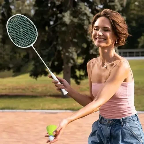 Professional Carbon Fiber Badminton Rackets Badminton Racquet for Backyards Gym - 6