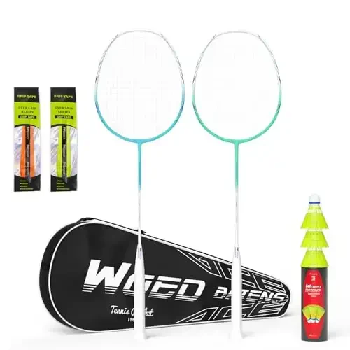 Professional Carbon Fiber Badminton Rackets Badminton Racquet for Backyards Gym - 1