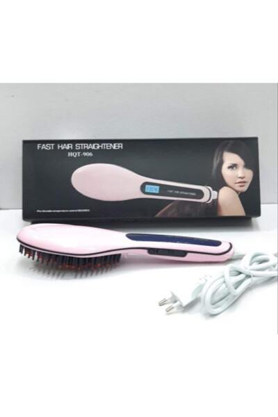 Professional Electric Hair Straightening Comb Fast Hair Straightener - 2