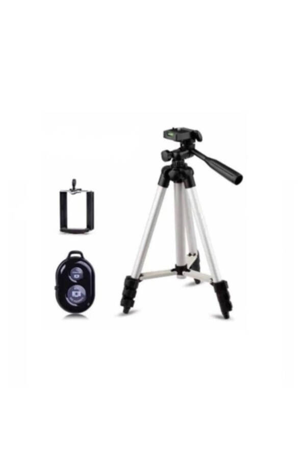 Professional Foto va Video Tasvirga Olish uchun masofadan boshqarish pultli Tripod, 106 Sm Tripod Telefon Tutqichi - 5