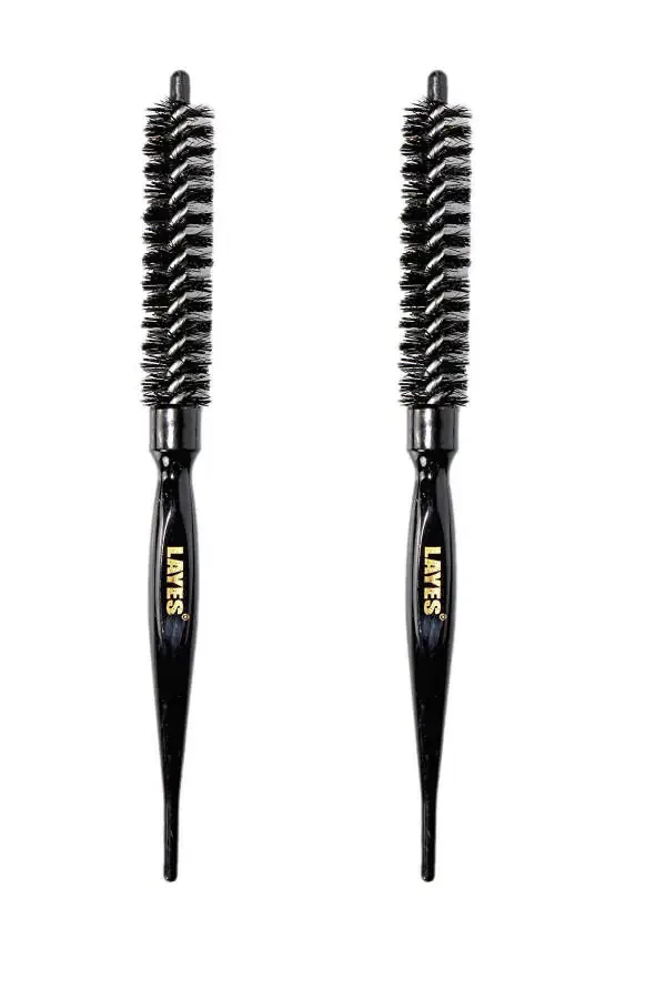 Professional Hair Brush Thin Blow Dryer Comb Black - 3