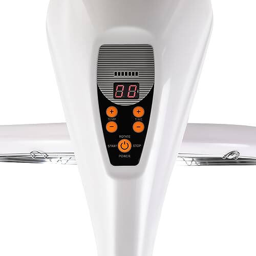 Professional Hairdryer Height Adjustable Stand Up Hair Dryer, 360°Orbiting Rotating Hair Processor Hair Dyeing,Salon Standing Hair Dryer with Wheels for Beauty Salon Home Spa (White) - 5