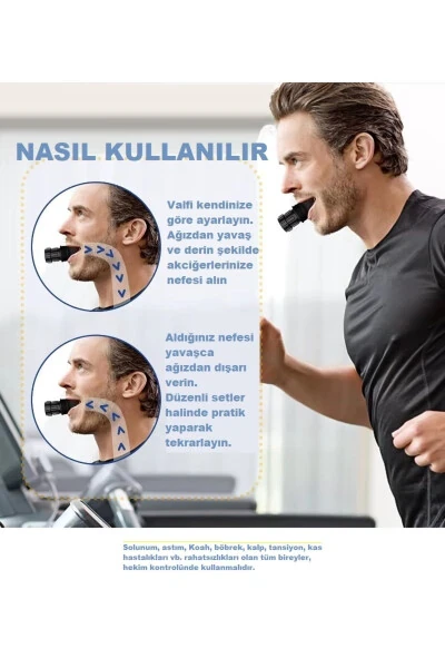 Professional HealthPro Mat Black Level Adjustable Breathing Regulator Exercise Tool Black - SCHULZZ (1)