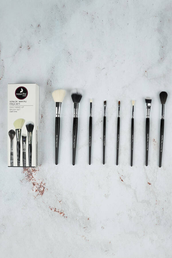 Professional Kunlik Makiyaj Cho'tkasi To'plami 8 dona - 2