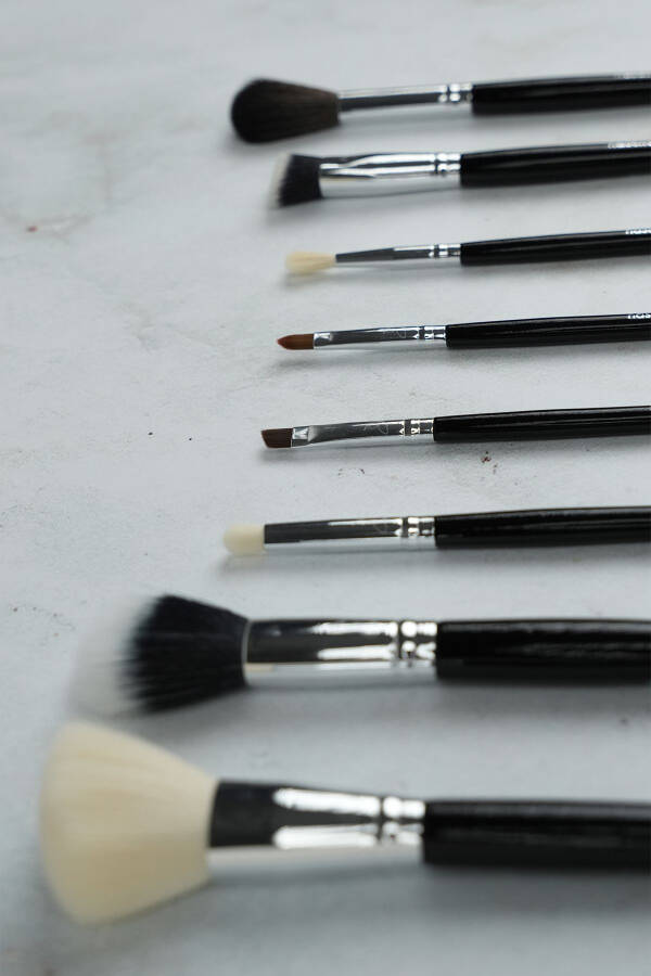 Professional Kunlik Makiyaj Cho'tkasi To'plami 8 dona - 3