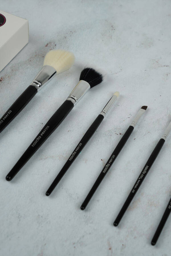 Professional Kunlik Makiyaj Cho'tkasi To'plami 8 dona - 4