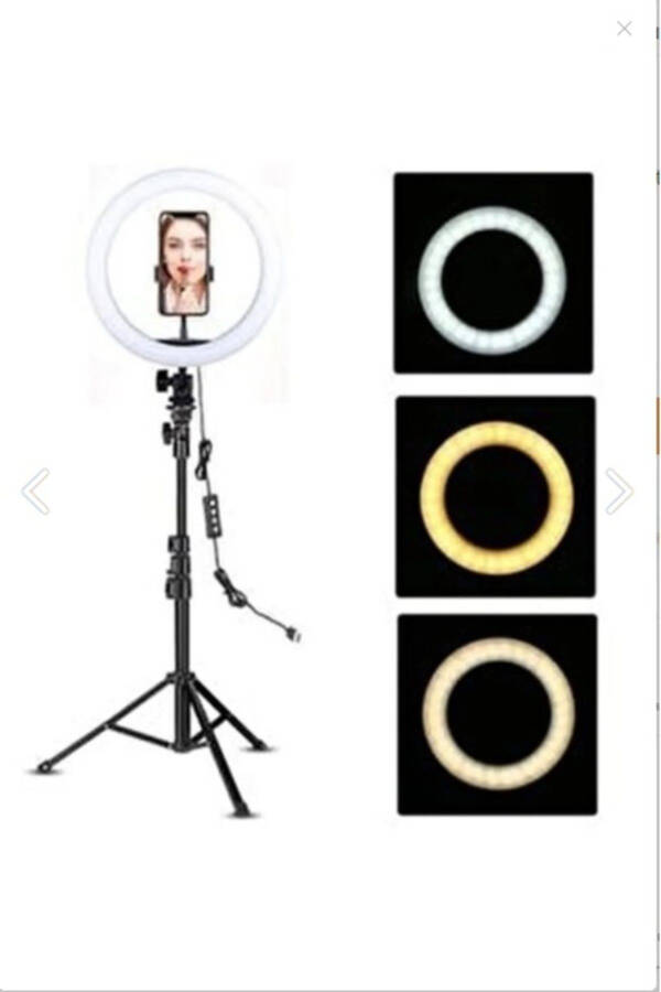 Professional LED Compatible Photo Video Shooting Phone Holder Black - 6