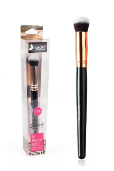 Professional Oval Concealer Brush 136 and Mask Brush 280 - 2