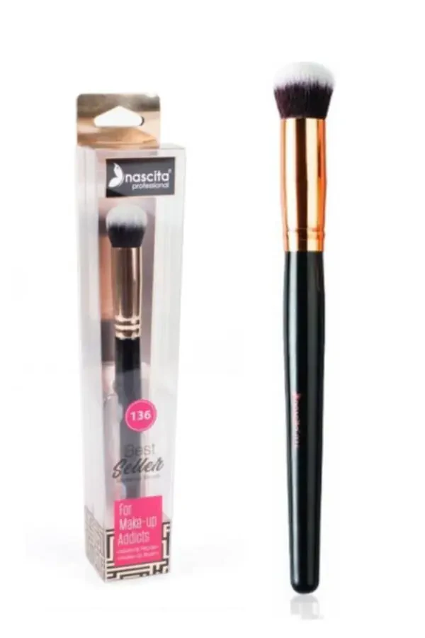 Professional Oval Concealer Brush 136 and Mask Brush 280 - 2