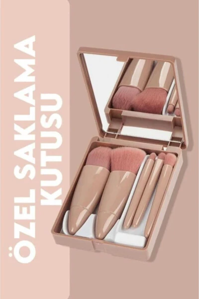 Professional Portable Mirrored Makeup Brush Set - MUJGAN