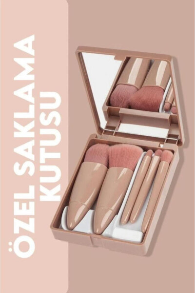 Professional Portable Mirrored Makeup Brush Set - MUJGAN