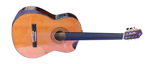 Professional Quality Fretless Classical Guitar With Equalizer Musical String Instrument CP-5 - 1