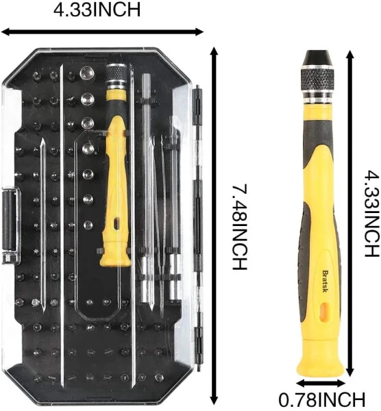 Professional Repair Precision Screwdriver Set 77 Piece Tool Kit Telefoni Planshetlar uchun tornavida to'plami - 4
