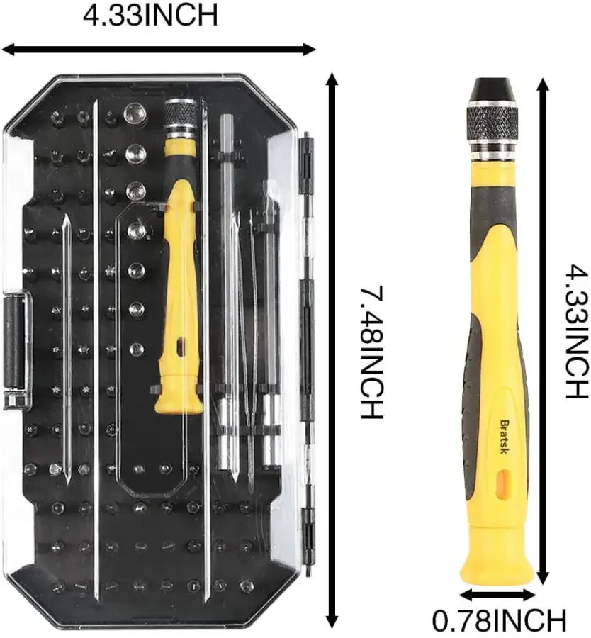 Professional Repair Precision Screwdriver Set 77 Piece Tool Kit Telefoni Planshetlar uchun tornavida to'plami - 4
