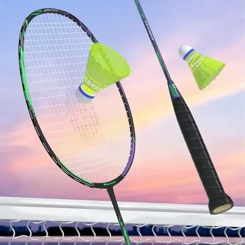 Professional uglerod tolali badminton raketkalari Hovlilar zali uchun badminton raketkasi - 3