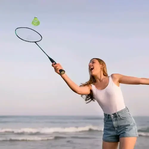 Professional uglerod tolali badminton raketkalari Hovlilar zali uchun badminton raketkasi - 6