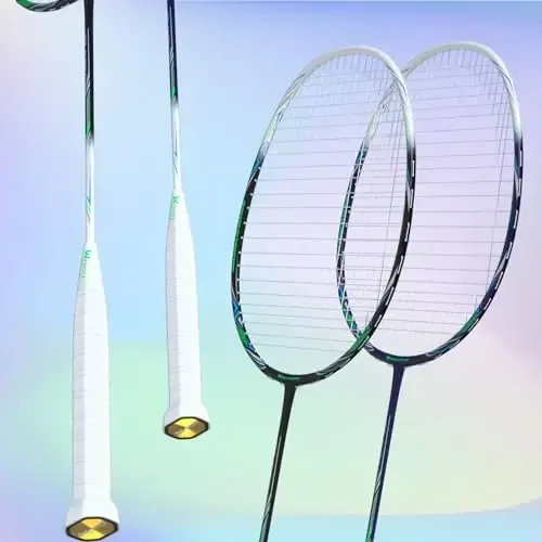 Professional uglerod tolali badminton raketkalari Orqa hovlilar sport zali uchun badminton raketkasi - 3