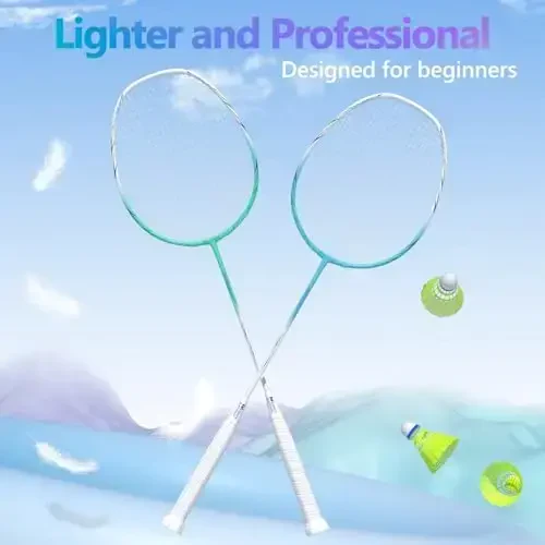 Professional uglerod tolali badminton raketkalari Orqa hovlilar sport zali uchun badminton raketkasi - 4