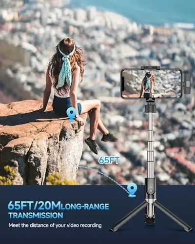 Professional Wireless Lavalier Microphone for iPhone 15(Above) and Android USB-C Device, Cordless Omnidirectional Clip Mic, Plug-Play Microphone for Interview Video Podcast Vlog YouTube - 4