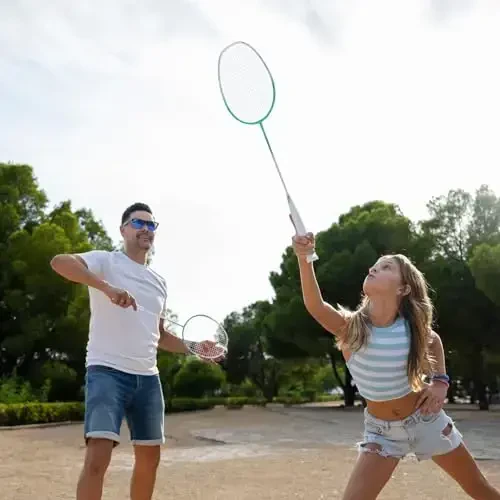 Профессиональные Бадминтонные Ракетки из Углеродного Волокна Бадминтонная Ракетка для Задних Дворов Спортзала - 6