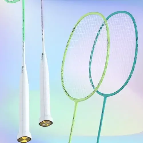 Профессиональные карбоновые бадминтонные ракетки Бадминтонная ракетка для задних дворов Спортзал - 3
