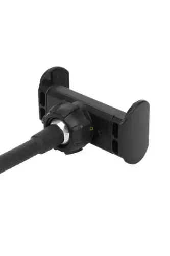 Profesyonel Akrobat Ring Light Telefon Tutucu Klips 360 Derece Döner Fonksiyon-LED PARÇA SİYAH - 4