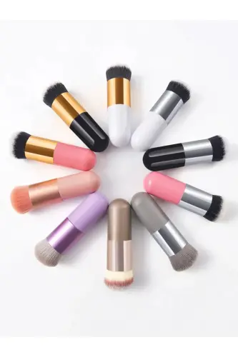 Professional Make-up Luxury Kabuki Fondöten Ve Allık Makyaj Fırçası Dm - 6