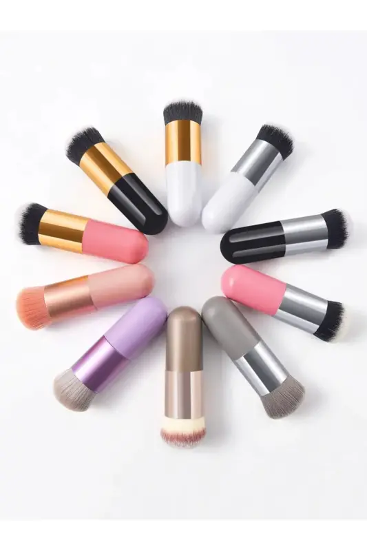 Professional Make-up Luxury Kabuki Fondöten Ve Allık Makyaj Fırçası Dm - 6