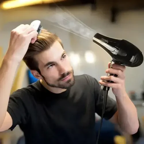 Professional Salon Hair Dryer, Blow Dryer Active Oxygen Negative ions Dryer with AttacModazoneents for Fast Drying for Family, Low Noise (Mirror Black, 1 Accessory) - 5