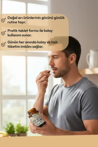 Propolis Arı Sütü Polen Yetişkin 60 Tablet - BEE'O UP (1)