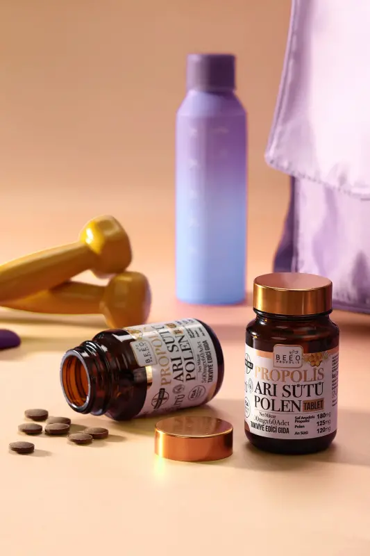 Propolis Asal Suti Polen Kattalar Uchun 60 Tabletka - 6