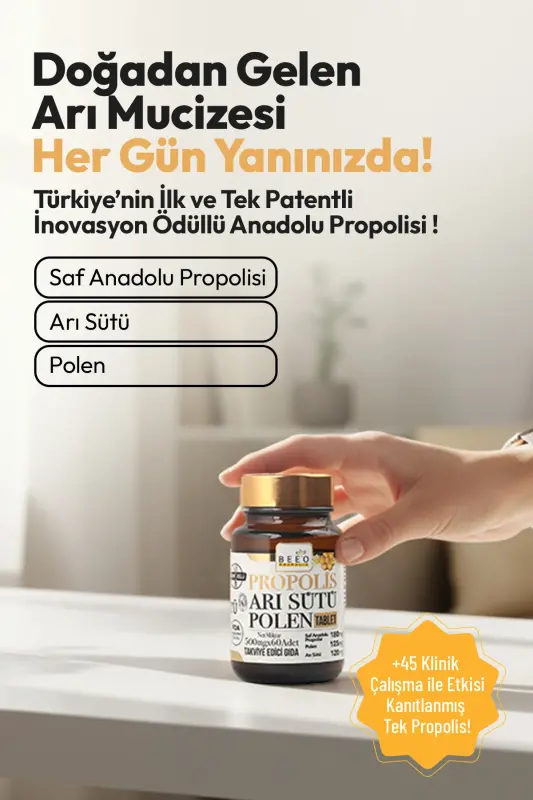 Propolis Bee Milk Pollen Adult 60 Tablets - 8