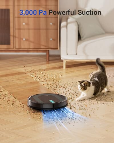 Proscenic 850T WiFi Robot Vacuum and Mop with Gyro Navigation, Boundary Strip, Self-Charging - for Hard Floors and Carpets. - 3