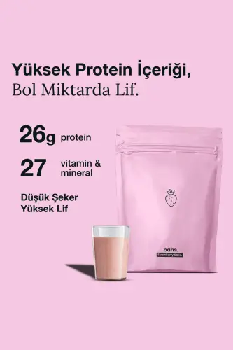 Protein Meal Powder - Strawberry Cake 600gr - 10 Servings - 3
