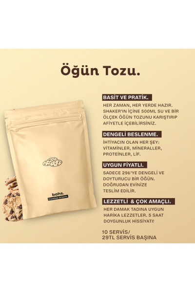 Proteinli Öğün Tozu - Çikolata Çerez Rüyası 600gr - 10 Servis - 3