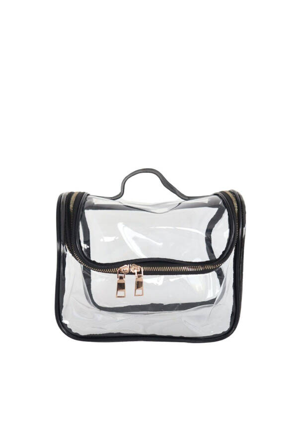 Прозрачный косметический чехол с большой вместимостью Многофункциональный косметический пляжный влажный чехол - 2