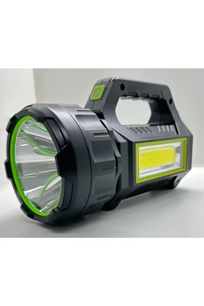 Ps-t95 Uzun Menzilli Solar Panelli Powerbank Usb Çıkış S.o.s Lu Ultra Güçlü Ledli Şarjlı Feneri - Modazone