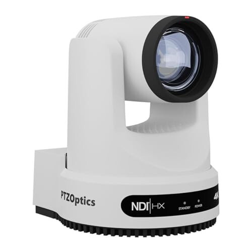 PTZOptics Move 4K 12X Optical Zoom Camera (White) - 2