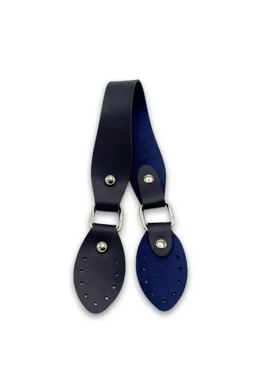 PU Leather Bag Handle 43cm Navy Blue - 2