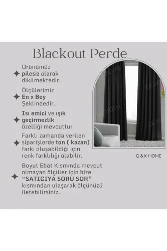 Pudra Pushti Blackout Parda, Qorong'ulatuvchi Yorug'lik O'tkazmaydigan Parda, Pilesiz Tikuv (Yagona Qanot Fon Parda)-Pudra Pushti - 3